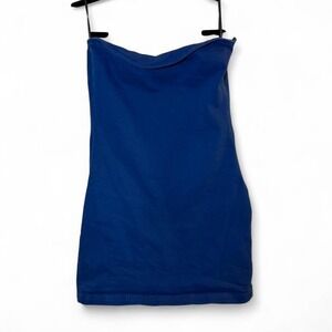 ZARA Blue Strapless Mini Dress Bodycon Tube Dress S